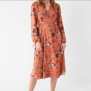 Urban Outfitters Floral Maxi Wrap Dress